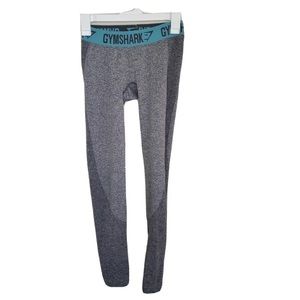 Gymshark Flex Low Rise Seamless Leggings Gray Blue Small
